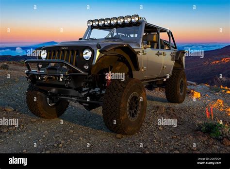 Jeep Wrangler Customized By Deberti Stock Photo Alamy