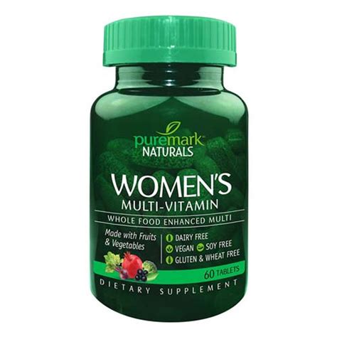 21st century puremark naturals womens multivitamin tablets 60 ea