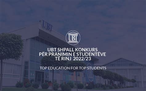 UBT shpall konkurs për pranimin e studentëve të rinj për vitin akademik