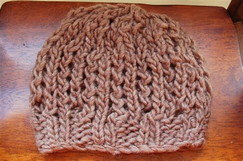 Chunky Knit Fall Hat Free Pattern - Open Lace Design by JJCrochet