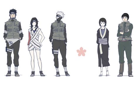 Hatake Kakashi Yuuhi Kurenai Shizune Sarutobi Asuma And Might Guy