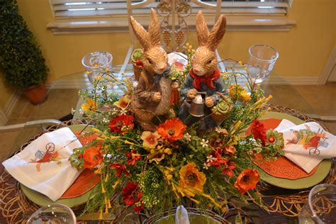 Kristens Creations Spring Bunny Tablescape