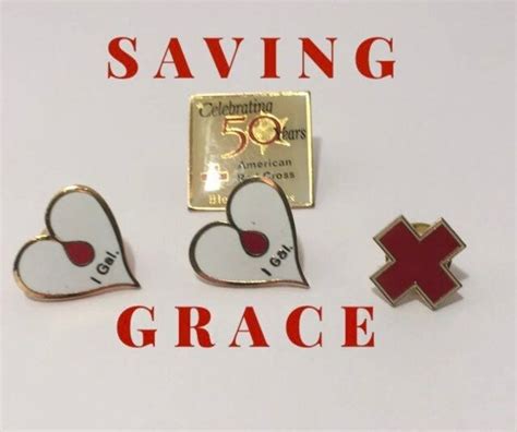 Blood Donation Pins Acrylic And Metal Porcelain Enamel Vintage Etsy