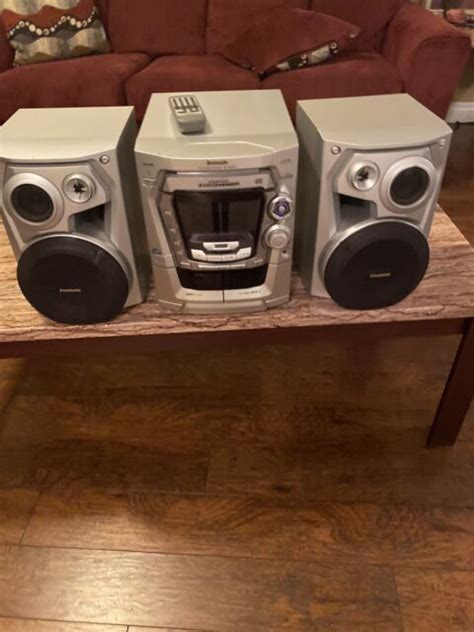 Panasonic Sa Ak300 Stereo System With Remote 5 Cd Changer Tape Deck Am
