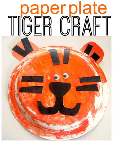 Tiger Craft Tiger Craft Paper Plate Crafts Zoo Crafts