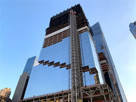 Bjarke Ingels 66 Story Spiral Tower Tops Out At Hudson Yards 6sqft