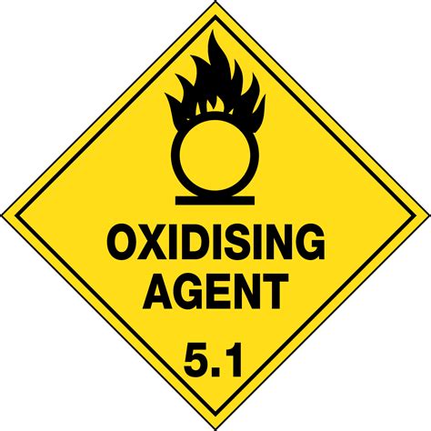 Hazchem Labels Oxidising Agent Hazchem Signs Uss Riset