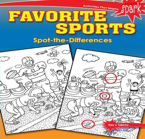 Dover Kids Activity Books Spark Favorite Sports Spot The Differences