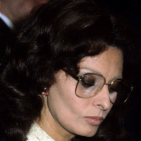 Sophia Loren Wearing Eyeglasses 1981 1986