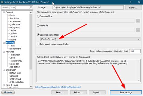 Git for windows provides a bash emulation used to run git from the command line. Install & config ConEmu - Kidi's notes