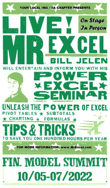 Excel Tips Solutions Since Mrexcel Publishing