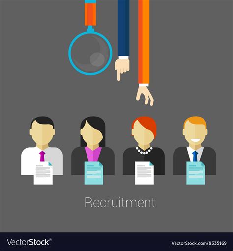 Employee Recruitment Royalty Free Vector Image