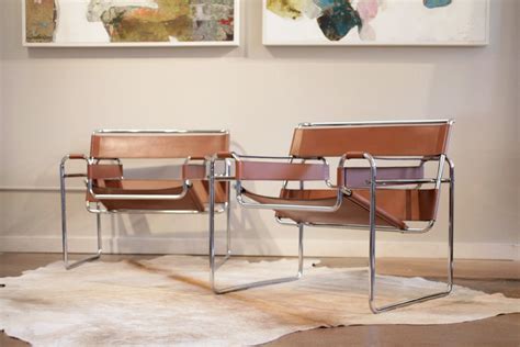 Wassily chair are also offered with features such as extra footrests, and adjustable height. Vintage Pair of Leather and Chrome Wassily Chairs at 1stdibs