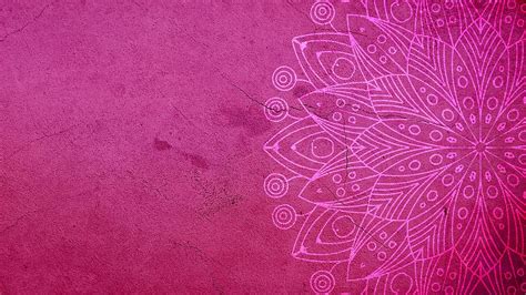 Mandala Pink Background Decorative Pattern Abstract Meditation