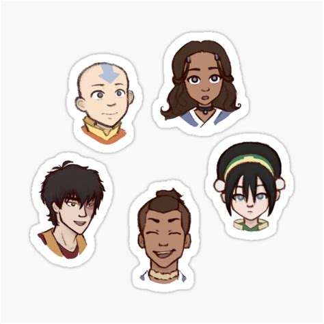 Cute Avatar The Last Airbender Stickers Sticker For Sale By