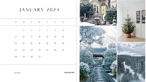 January 2024 Calendar Desktop Wallpapers Pixelstalknet