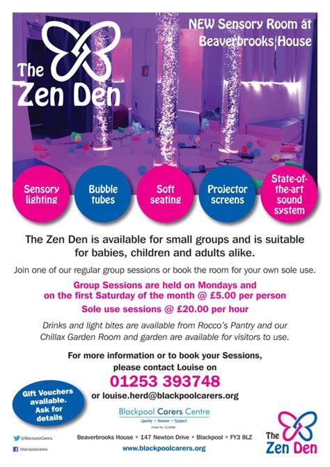 Zen Den Sensory Room Blackpool Carers Centre