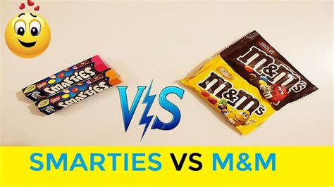 Smarties Vs Mandm Youtube