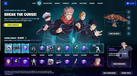 Fortnite Jujutsu Kaisen Crossover Adds New Skins And Tons Of Free