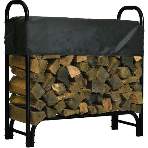 Roughneck Covered Firewood Rack — 4ftl Model 90350