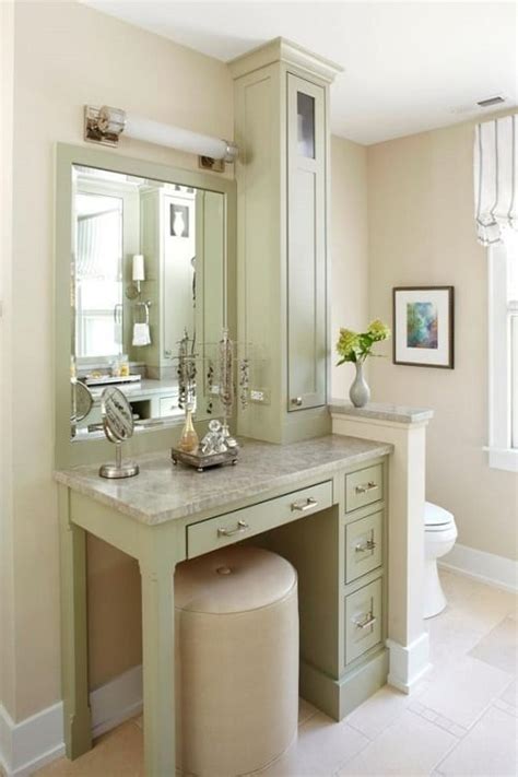 There's no need to go over the top when planning a bathroom redesign, a little dab'll do just fine. 10+ Stunning & Gorgeous Bathroom Vanity with Makeup ...
