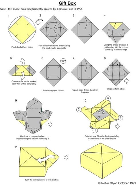 Origami Box Origami T Box Origami Ts Origami Diagrams