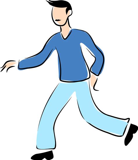 Cartoon Walking Man Clipart Best