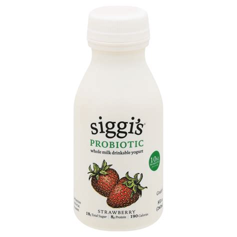 Save On Siggis Probiotic Whole Milk Drinkable Yogurt Strawberry Order