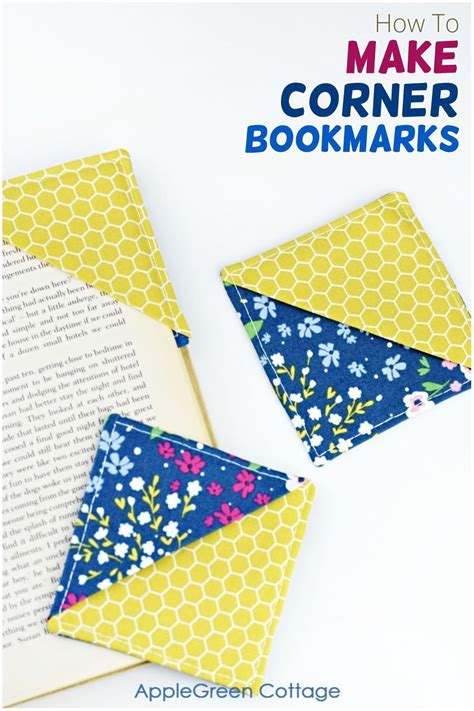 How To Make Corner Bookmarks Applegreen Cottage Corner Bookmarks