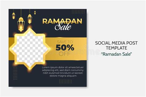 Ramadan Sale Social Media Post Template Web Banner Advertising For