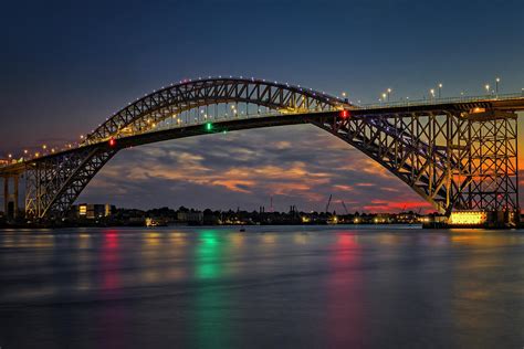Bayonne Bridge Twilight Photograph By Susan Candelario Pixels
