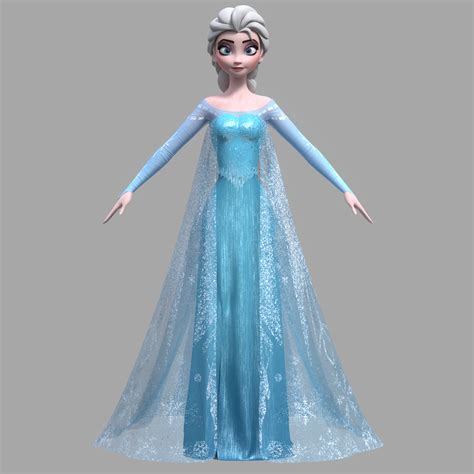 Frozens Elsa 3d Model 2 By 3d Modeler On Deviantart