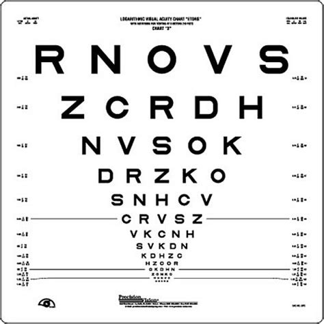 29 3 Metre Eye Test Chart Testeye