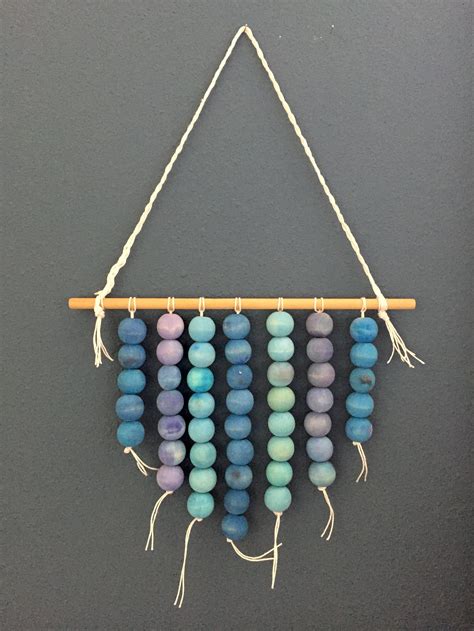 Diy Ombre Wood Bead Wall Hanging Oriental Trading Fun 365 Diy