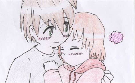Kiss Cute Anime Couple Kiss On Cheek
