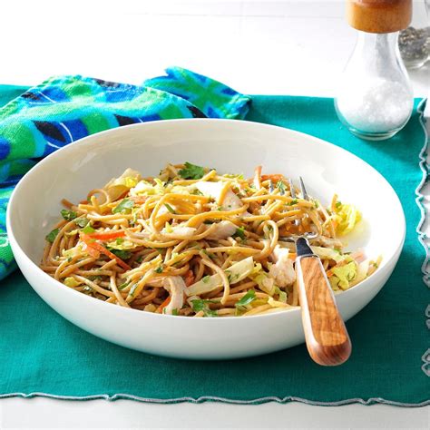 Cut into smaller pieces if desired. Thai Chicken Pasta Salad Recipe | Taste of Home