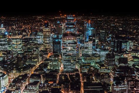 Sfondi Londra Regno Unito Grattacieli Vista Dallalto Città Di