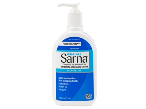 Sarna Original Itch Relief Lotion 75 Fl Oz 222 Ml Ingredients And