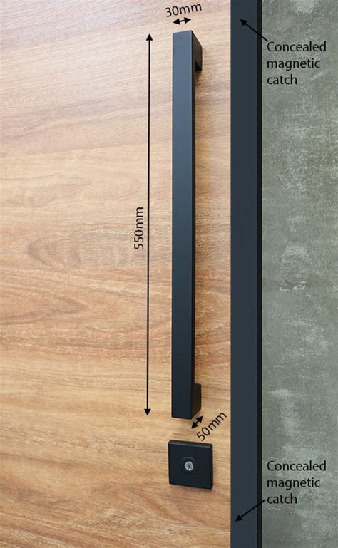 See 19 stunning modern gate design ideas below Matte Black Entry Pull Set - 550 long - The Lock and Handle