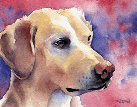 Labrador Retriever Art Print By Artist Dj Rogers Dog Print Art
