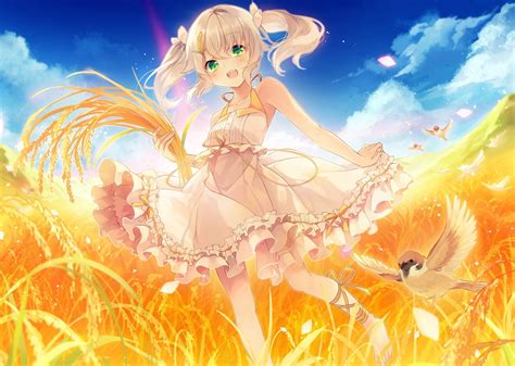 Cute Sky Girl Anime Coolwallpapers Me