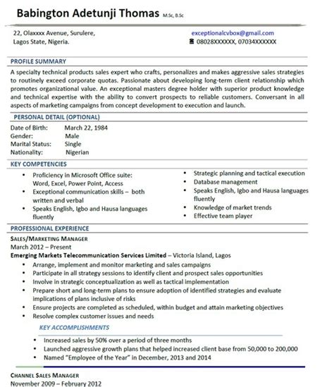 format   cv  job application  nigeria corporate lawyer resume