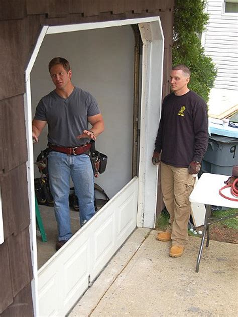 Most garage door openings are just rough openings when the home is built. How to Install a Garage Door | how-tos | DIY