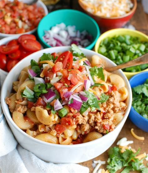 Instant pot turkey chili is a protein packed, healthy chili. Instant Pot Turkey Taco Pasta - A Cedar Spoon