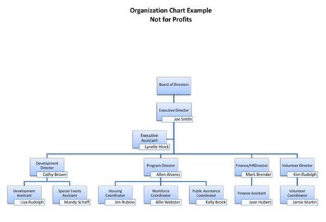 13 Free Non Profit Organizational Charts Pdf Excel