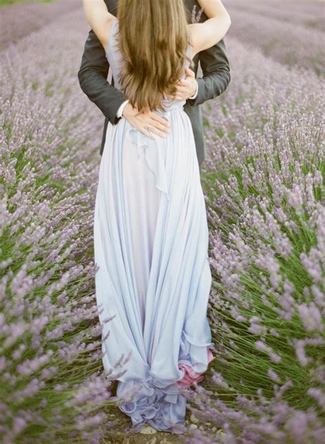 A Provence Engagement Session In Fields Lavender Engagement Session Engagement Style Lavender