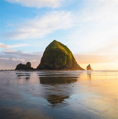 Cannon Beach View Of Haystack Rock Explorest