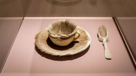 Meret Oppenheim Object Fur Covered Cup Saucer And Spoon