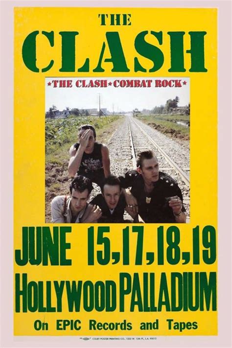 The Clash Concert Poster From Their Combat Rock Tour That Eric Alper