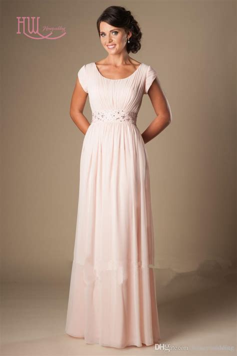 Shop the top 25 most popular 1 at the best prices! Light Pink Long Bridesmaid Dresses Cheap Short Sleeves ...
